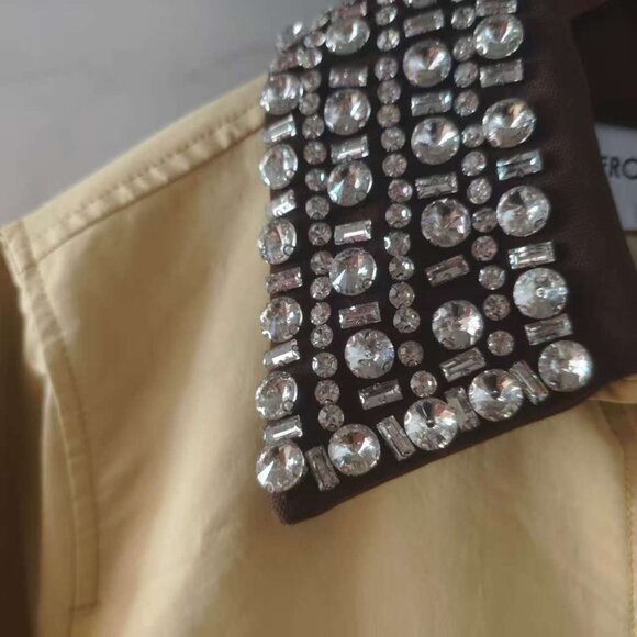 VERONICA BEARD Arlen Dickey crystal-embellished coated-cotton coat - Picture 11 of 13